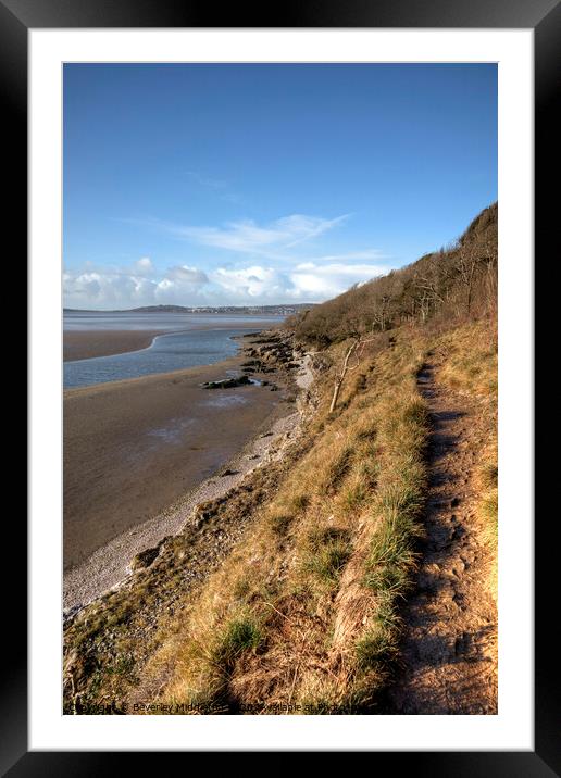 Morecambe Bay estuary Framed Mounted Print by Beverley Middleton