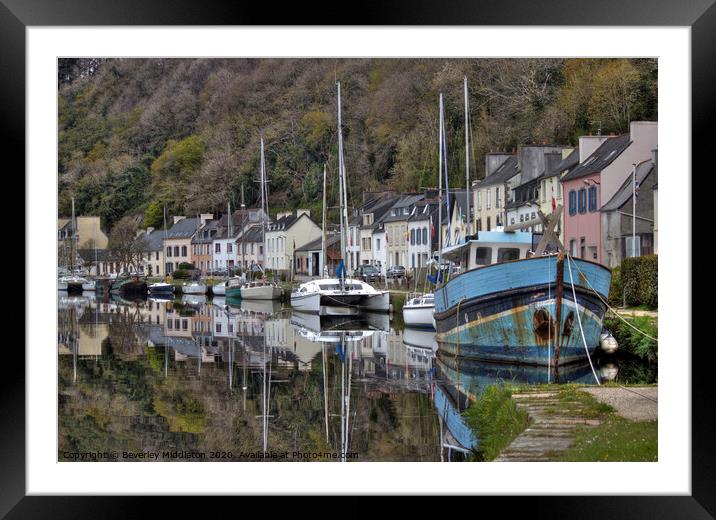 Port Launay Brittany France Framed Mounted Print by Beverley Middleton