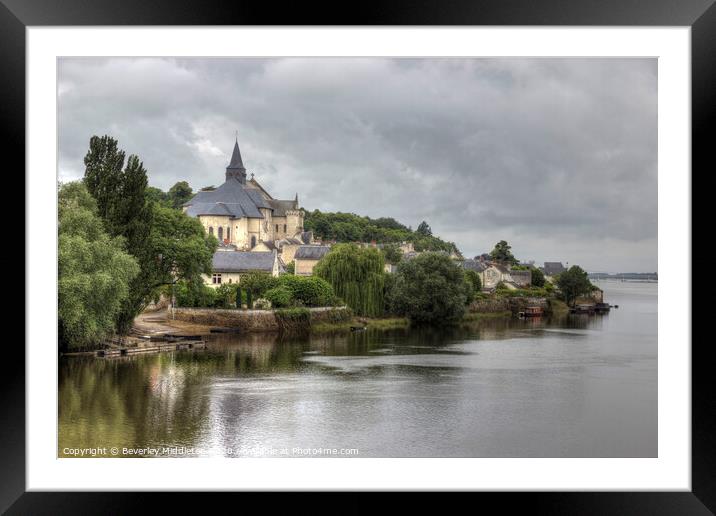 Candes-saint-martin, Loire Valley Framed Mounted Print by Beverley Middleton