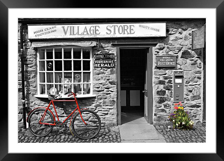 The red bike Framed Mounted Print by Gordon Holmes