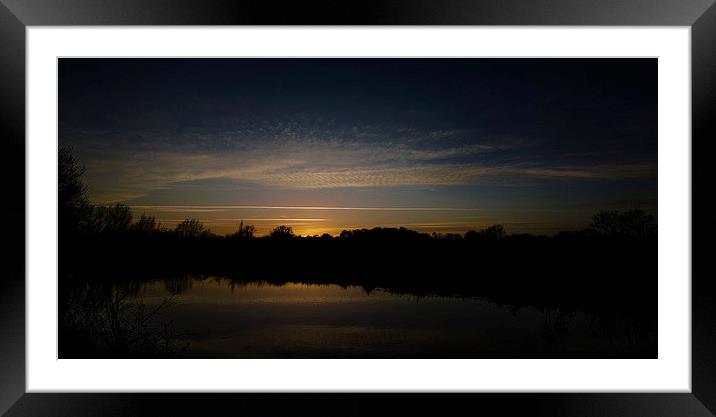  Norfolk Sunset Framed Mounted Print by Gordon Holmes