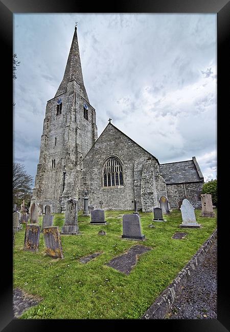 Norman St. Marys Church, Kidwelly Framed Print by Paul May