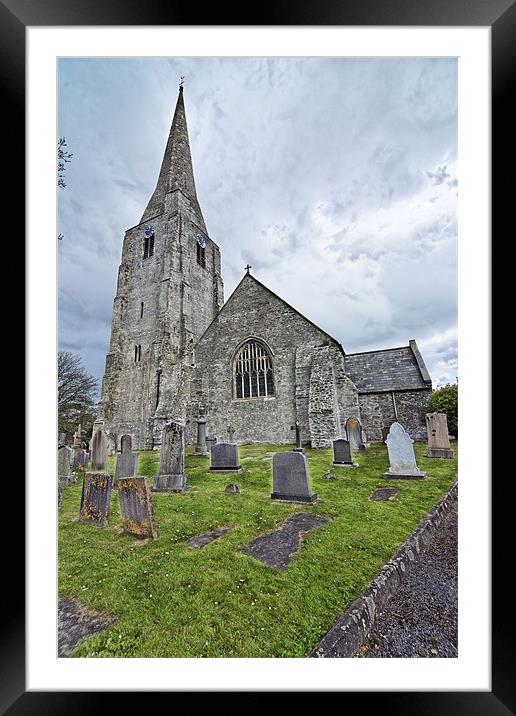 Norman St. Marys Church, Kidwelly Framed Mounted Print by Paul May