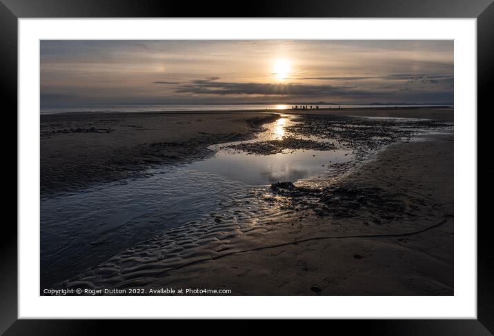 Basking in the Last Light Framed Mounted Print by Roger Dutton