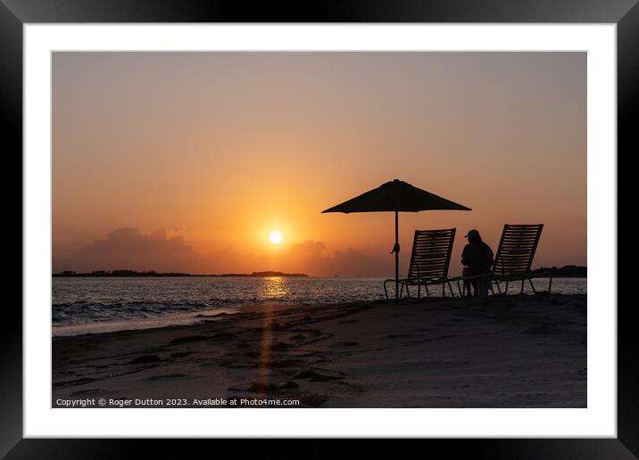 Spectacular Bahamian Sunrise 1 Framed Mounted Print by Roger Dutton
