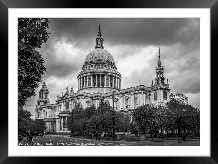 St Paul's Cathedral: An Ageless Icon Framed Mounted Print by Roger Dutton