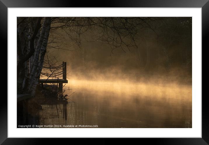 Whispers at Dawn Framed Mounted Print by Roger Dutton