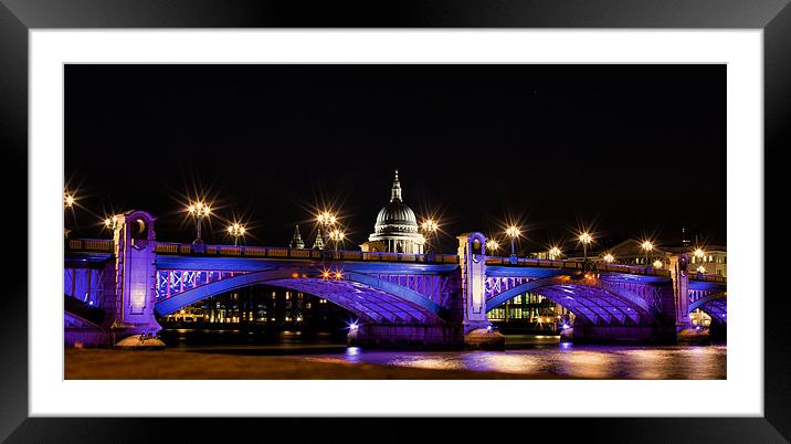 St. Pauls from Bankside Framed Mounted Print by Steve Wilcox