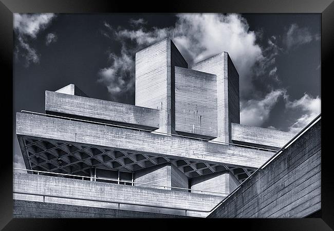 National Theatre Roof Detail Framed Print by Steve Wilcox