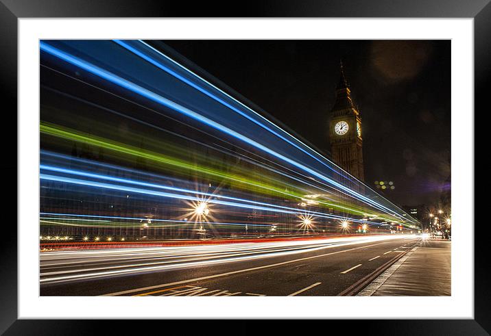 Westminster Bridge Framed Mounted Print by Michal Bakala