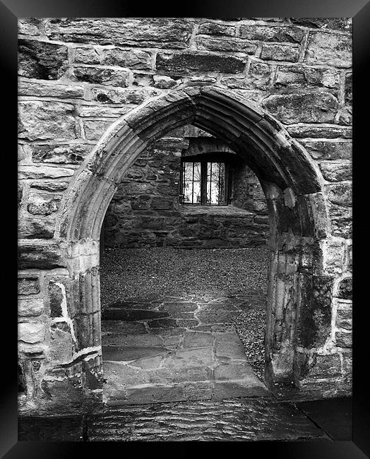 Donegal Castle Door Framed Print by Larry Pegram