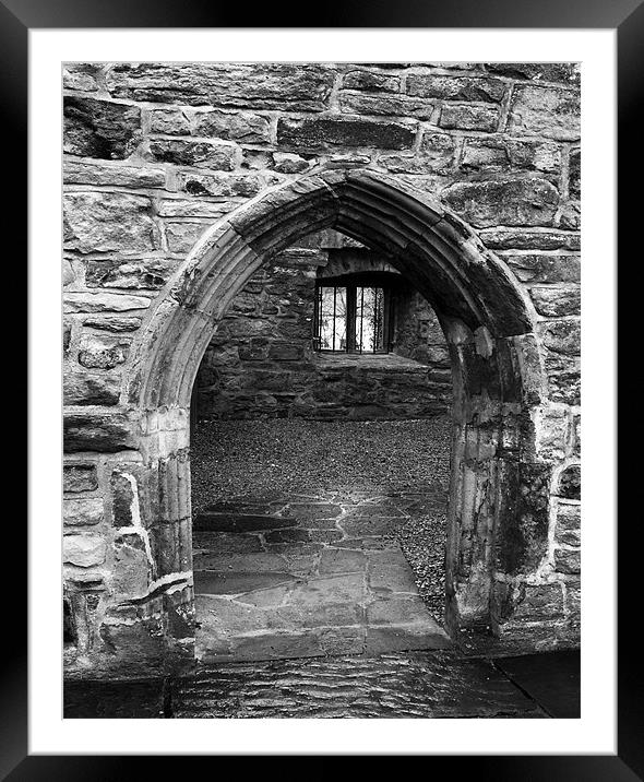 Donegal Castle Door Framed Mounted Print by Larry Pegram
