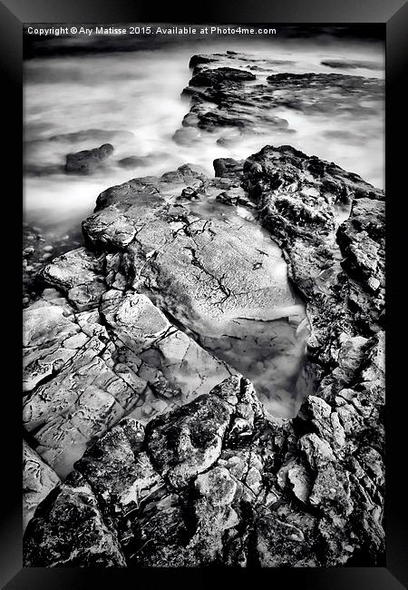  Water and Rock Framed Print by Ary Matisse