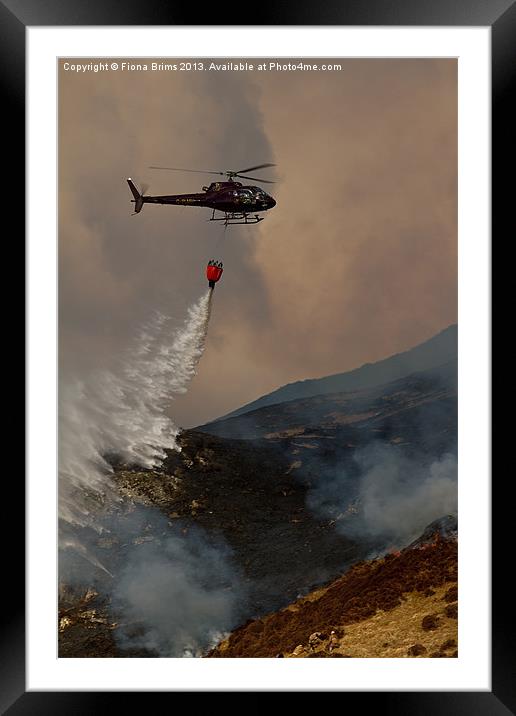 Dousing Hill Fires Framed Mounted Print by Fiona Brims