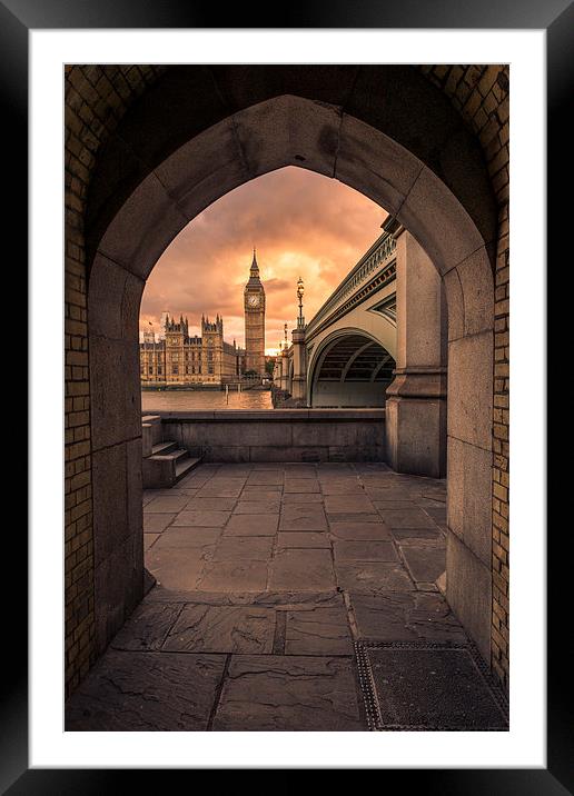Big Ben Unique Framed Mounted Print by liam young