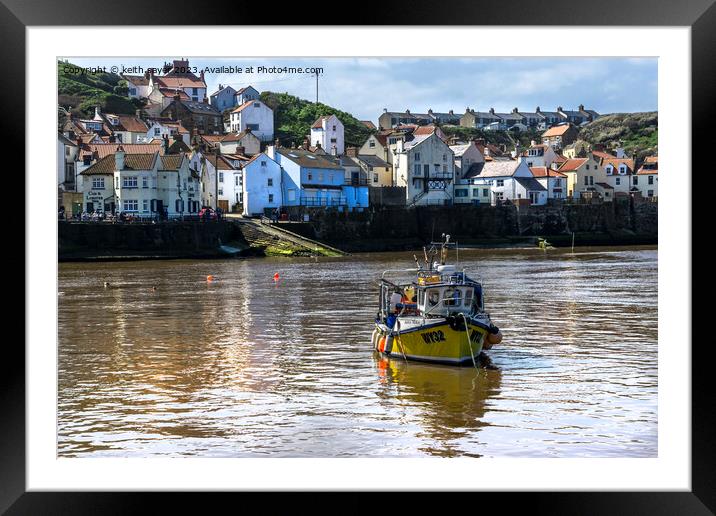 The village of Staithes  Framed Mounted Print by keith sayer