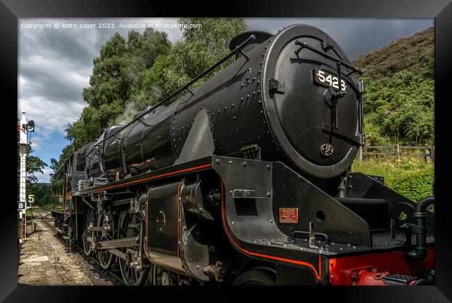 Steam train Eric Treacy 5428 Framed Print by keith sayer