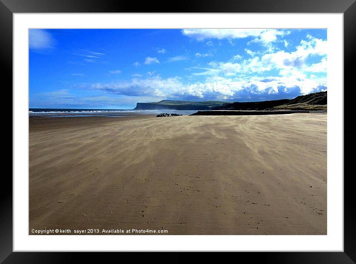 Shifting Sands Framed Mounted Print by keith sayer