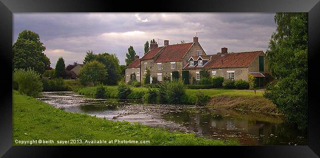 By The Stream Framed Print by keith sayer