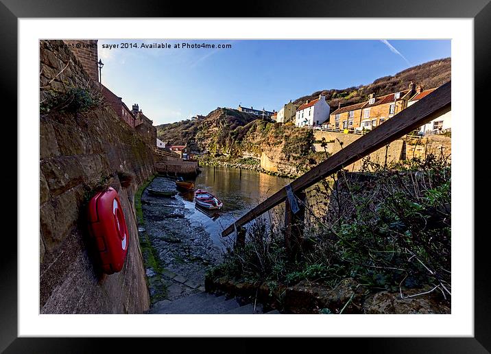 Staithes North Yorkshire Framed Mounted Print by keith sayer