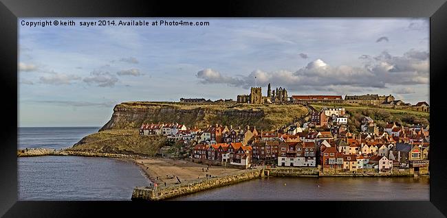 Whitby Framed Print by keith sayer