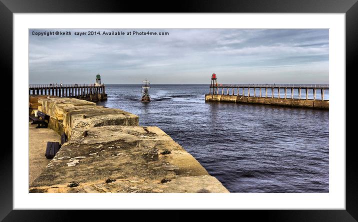 Harbour Mouth Entrance Framed Mounted Print by keith sayer