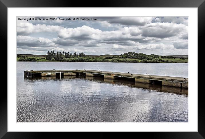 Landing Stage Scaling Dam Framed Mounted Print by keith sayer