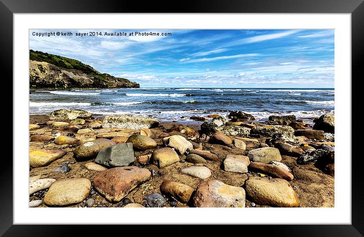 Sandsend Ness Framed Mounted Print by keith sayer