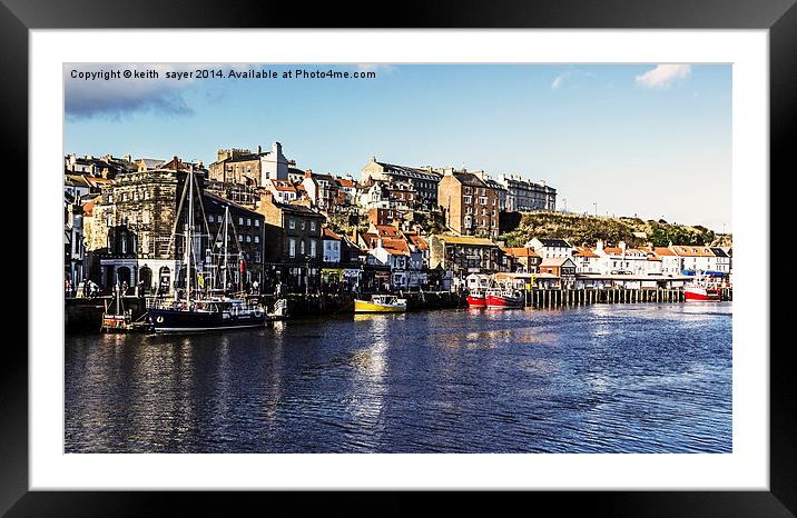  Harbour View Whitby Framed Mounted Print by keith sayer