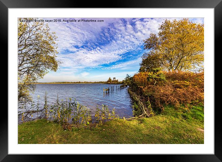  The Colours Of Autumn Framed Mounted Print by keith sayer