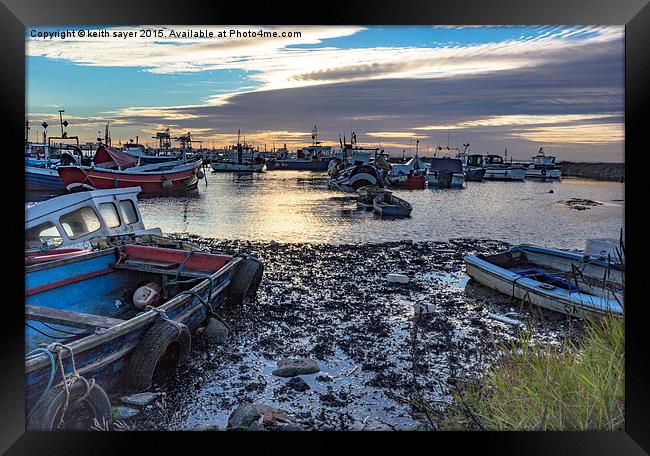  Fishing Boats At Rest Framed Print by keith sayer