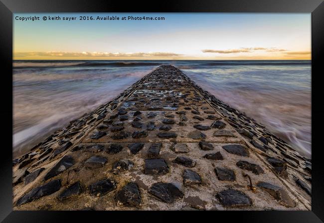 High Tide Framed Print by keith sayer