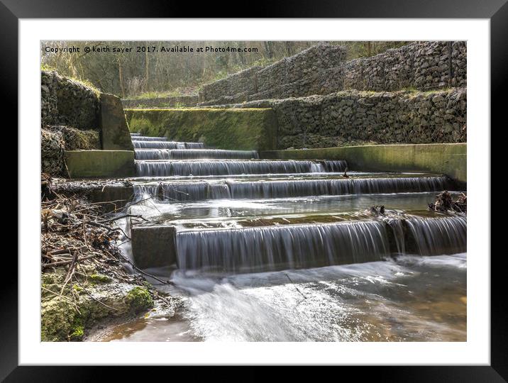Cascading Down Framed Mounted Print by keith sayer