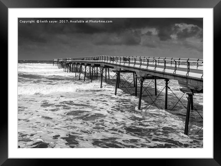 Boiling Sea Framed Mounted Print by keith sayer