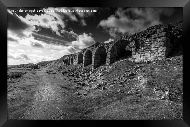 Ironstone kilns Rosedale Framed Print by keith sayer