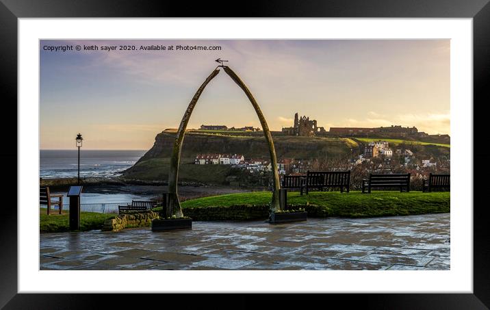 Iconic Whitby Framed Mounted Print by keith sayer