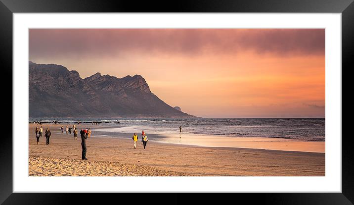 A walk on the Beach Framed Mounted Print by Elizma Fourie