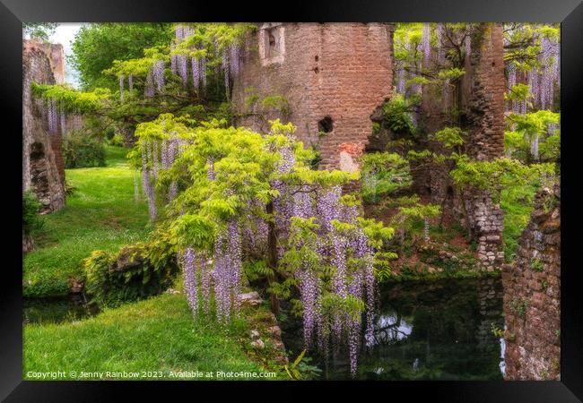 Italian Gardens - Romantic Garden of Ninfa 4 Framed Print by Jenny Rainbow