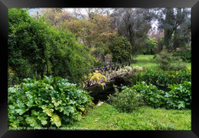Italian Gardens - Romantic Garden of Ninfa 7 Framed Print by Jenny Rainbow