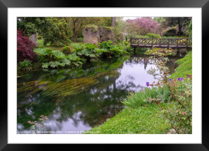 Italian Gardens - Romantic Garden of Ninfa 14 Framed Mounted Print by Jenny Rainbow