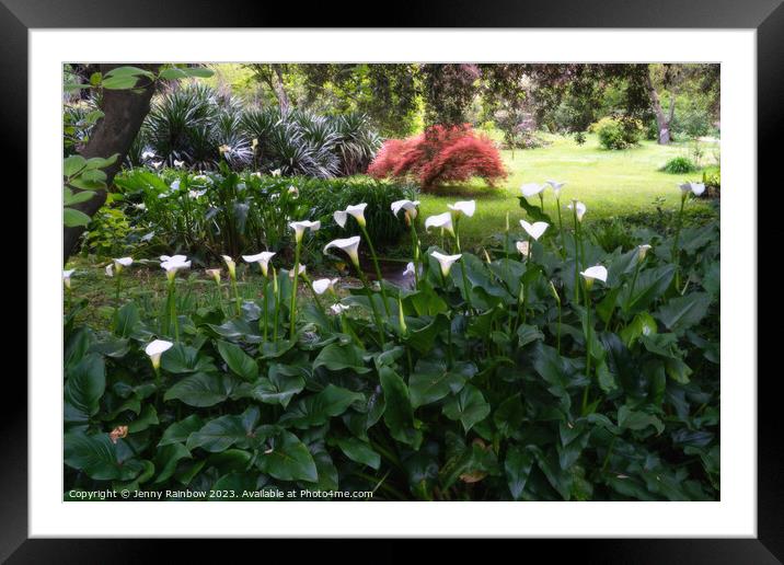 Italian Gardens - Romantic Garden of Ninfa 16 Framed Mounted Print by Jenny Rainbow