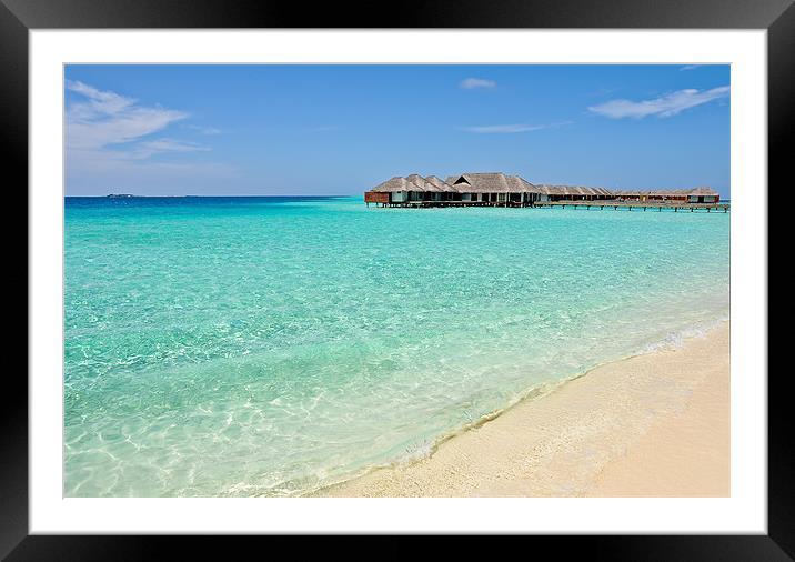 Warm Welcoming. Maldives Framed Mounted Print by Jenny Rainbow