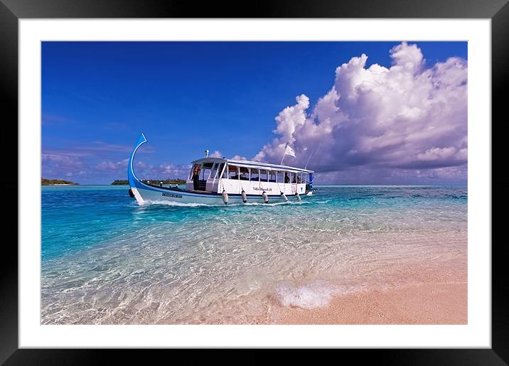 In Harmony with Nature. Maldives Framed Mounted Print by Jenny Rainbow