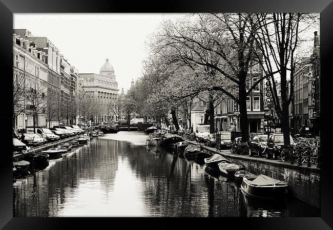  Amsterdam Canal  Framed Print by Jenny Rainbow
