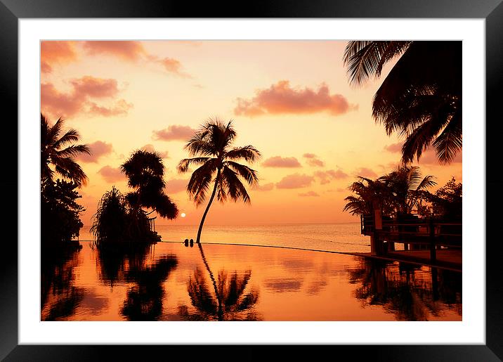 For YOU. Dream Comes True. Maldives Framed Mounted Print by Jenny Rainbow
