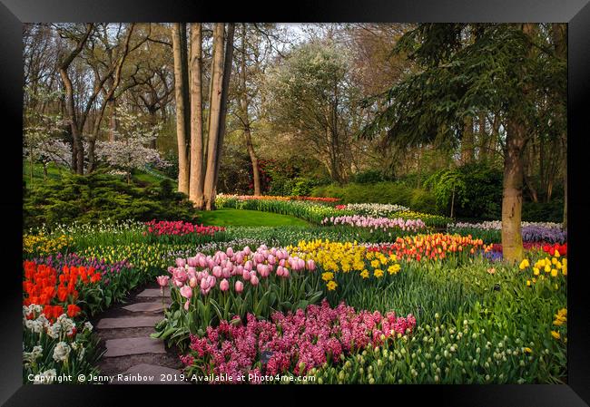 Colorful World of Keukenhof. Flower Power 1 Framed Print by Jenny Rainbow