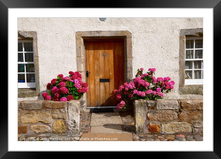 Culross Sketches. Scotland Framed Mounted Print by Jenny Rainbow