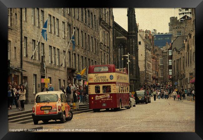  Princes Street Edinburgh. Scotland Framed Print by Jenny Rainbow