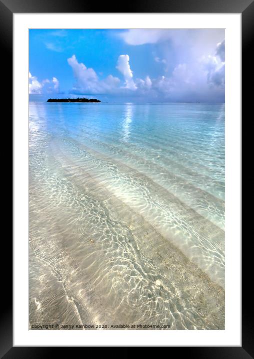 Crystal Water of the Ocean Framed Mounted Print by Jenny Rainbow