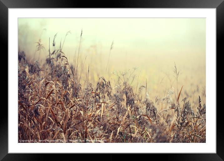 The Song of Autumnal Grass Framed Mounted Print by Jenny Rainbow